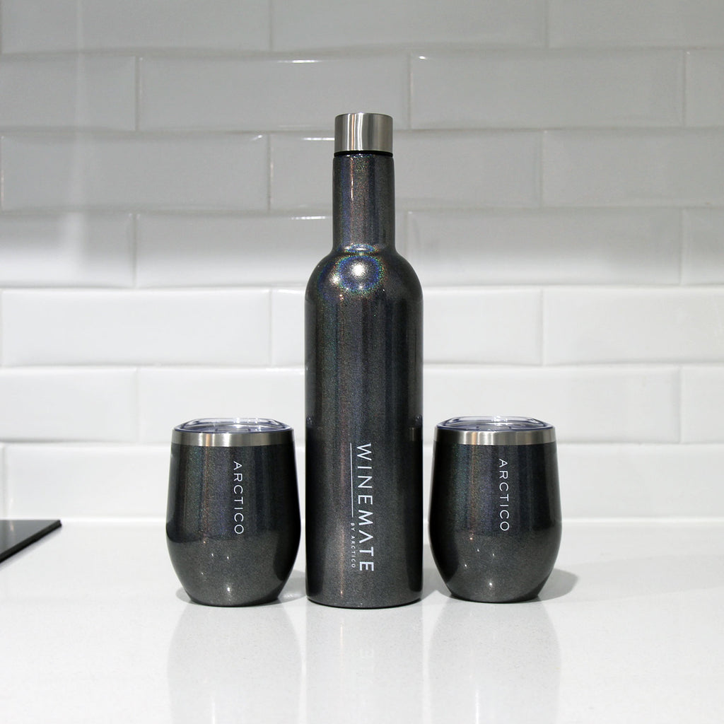 Winemate 750ml Bottle & 2x DVINE 355ml Wine Glass Gift Set