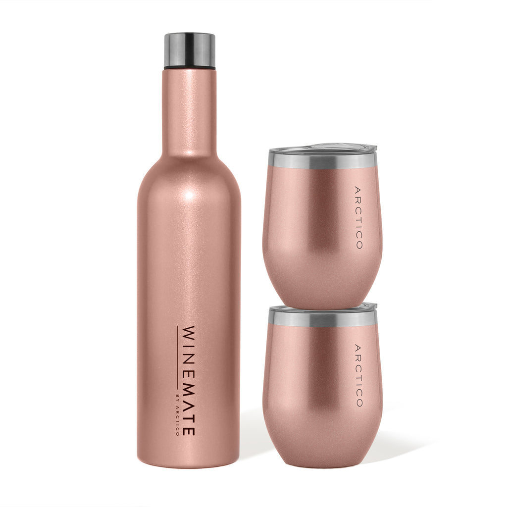 Winemate 750ml Bottle & 2x DVINE 355ml Wine Glass Gift Set